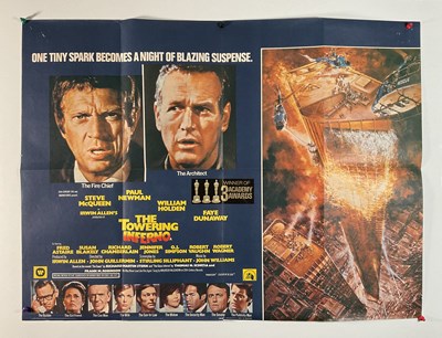 Lot 50 - THE TOWERING INFERNO (1974) UK Quad film...