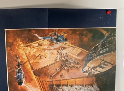 Lot 50 - THE TOWERING INFERNO (1974) UK Quad film...
