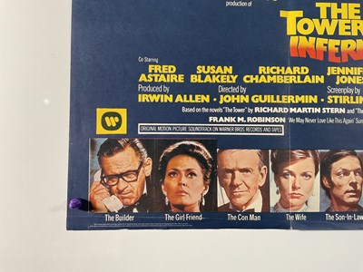 Lot 50 - THE TOWERING INFERNO (1974) UK Quad film...