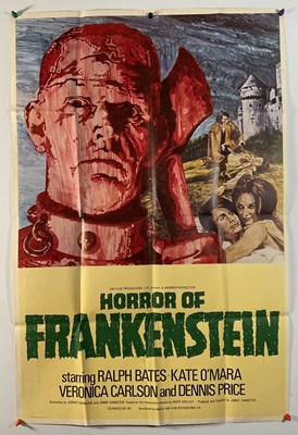 Lot 170 - HORROR OF FRANKENSTEIN (1970) - A UK one sheet...