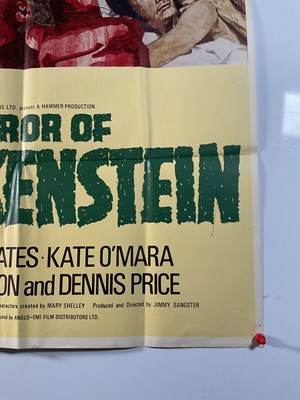Lot 170 - HORROR OF FRANKENSTEIN (1970) - A UK one sheet...