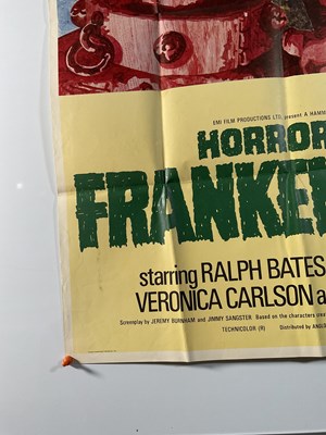 Lot 170 - HORROR OF FRANKENSTEIN (1970) - A UK one sheet...