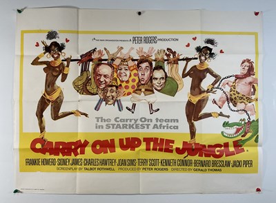 Lot 23 - CARRY ON UP THE JUNGLE (1970) UK Quad film...