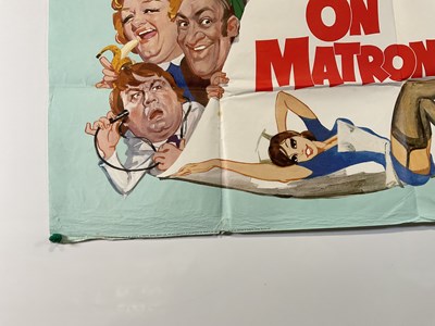 Lot 21 - CARRY ON MATRON (1972) UK Quad film poster,...