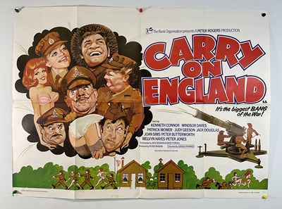 Lot 7 - CARRY ON ENGLAND (1976) UK Quad film poster,...