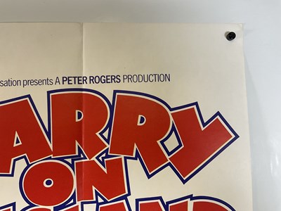 Lot 7 - CARRY ON ENGLAND (1976) UK Quad film poster,...