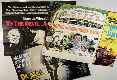 Lot 157 - A group of Horror UK Quad film posters...