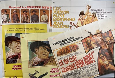 Lot 79 - A group of Western movie posters comprising...