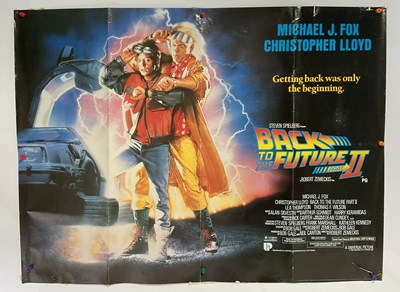 Lot 216 - BACK TO THE FUTURE PART II (1989) UK Quad film...