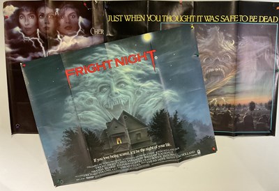 Lot 159 - A trio of 1980s Horror UK Quad film posters to...