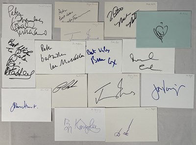 Lot 417 - A group of autograph cards signed by Hollywood...