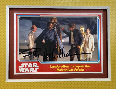 Lot 379 - A STAR WARS Topps trading card signed by BILLY...