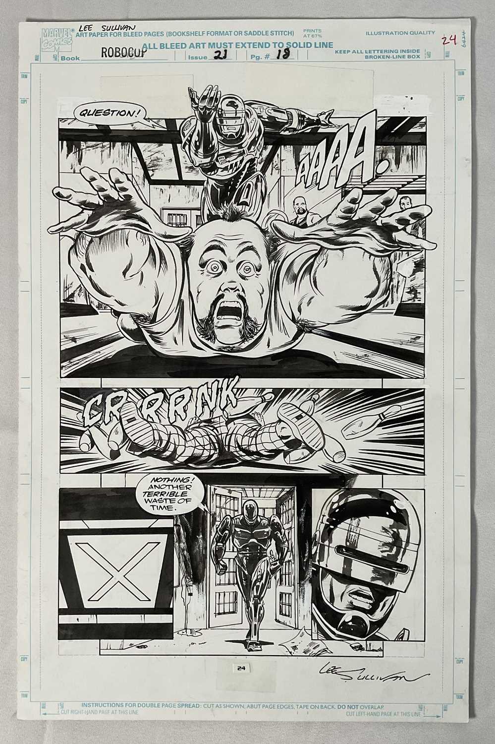 Lot 297 - Original Comic Book Artwork by LEE SULLIVAN...