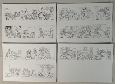 Lot 280 - Original Comic Book artwork - 4 pages of...