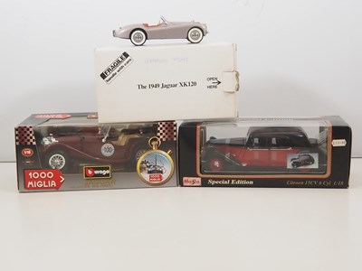 Lot 17 - A pair of 1:18 scale diecast cars by BBURAGO...