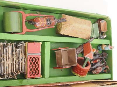 Lot 100 - A large group of diecast farm animals,...
