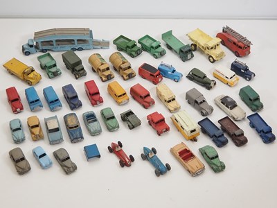 Lot 109 - A large tray of playworn DINKY, FRENCH DINKY,...