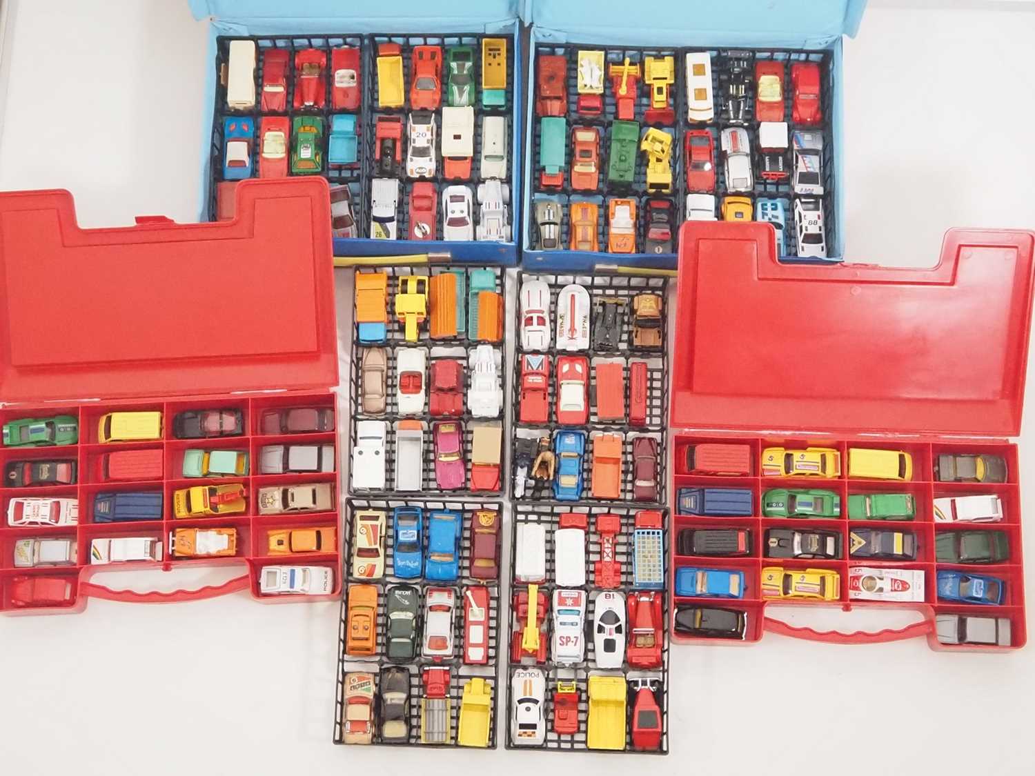 Lot 110 - A group of vintage MATCHBOX car carry cases