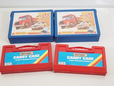 Lot 110 - A group of vintage MATCHBOX car carry cases...