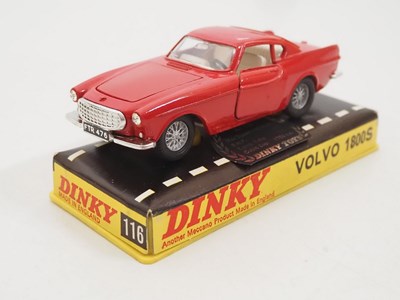 Lot 114 - A pair of DINKY diecast cars in original hard...