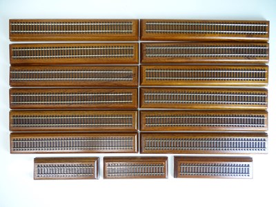 Lot 154 - OO SCALE MODEL RAILWAYS: A quantity of wooden...