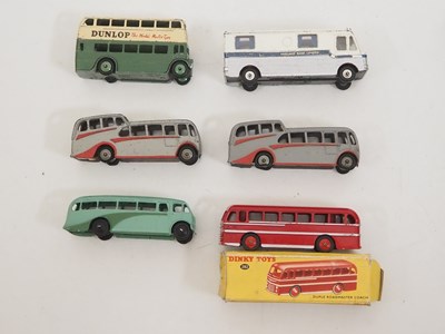 Lot 168 - A group of DINKY diecast buses one in original...