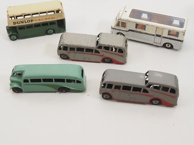 Lot 168 - A group of DINKY diecast buses one in original...