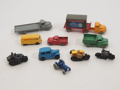 Lot 182 - A group of unboxed DINKY DUBLO diecast trucks...