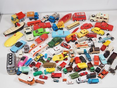 Lot 218 - A large quantity of plastic toy vehicles...