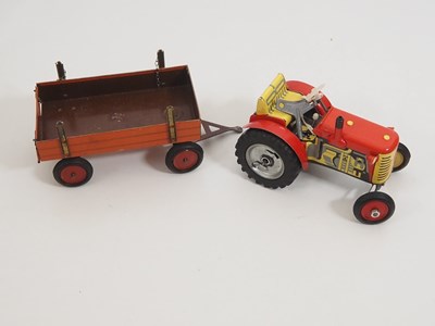 Lot 219 - A tray of vintage tinplate toys mostly Eastern...