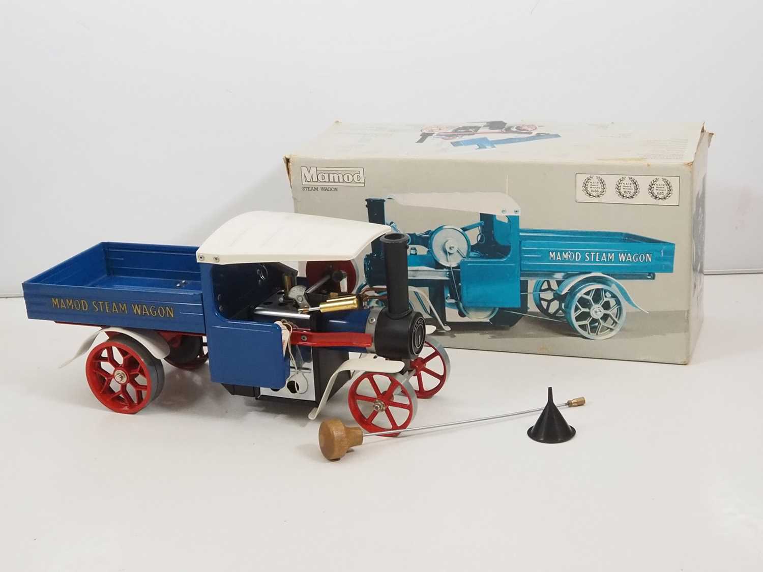 Lot 238 - A vintage live steam MAMOD steam wagon appears...