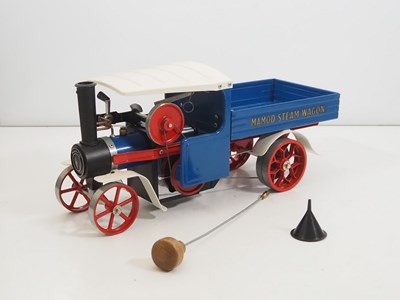 Lot 238 - A vintage live steam MAMOD steam wagon appears...