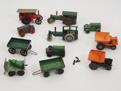 Lot 241 - A group of vintage TRIANG MINIC clockwork road...