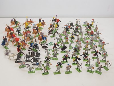 Lot 257 - A large quantity of vintage plastic knights by...