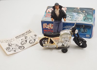 Lot 261 - A MEGO 'Fonzie' battery operated motor cycle...