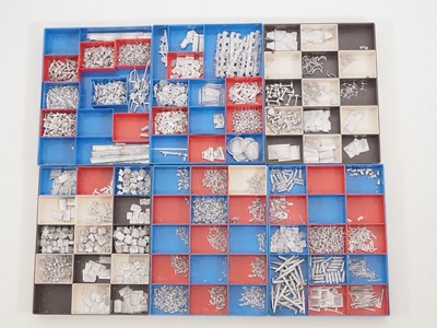 Lot 273 - A large crate of N gauge white metal parts and...