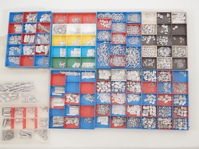 Lot 275 - A large crate of N gauge white metal parts and...