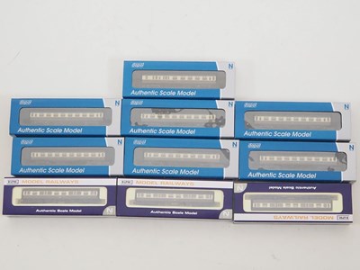 Lot 288 - A group of DAPOL N gauge Collett coaches all...