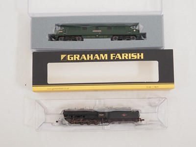 Lot 290 - A pair of GRAHAM FARISH N gauge steam and...