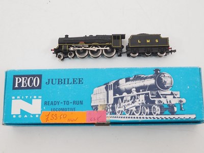 Lot 291 - A pair of PECO N gauge Jubilee Class steam...