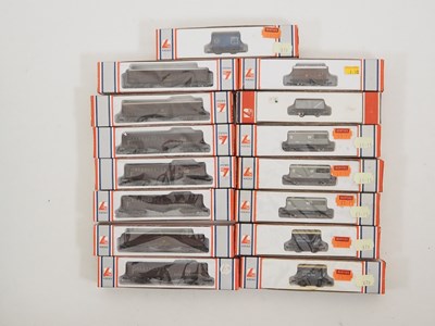 Lot 294 - A group of LIMA N gauge goods wagons and bogie...