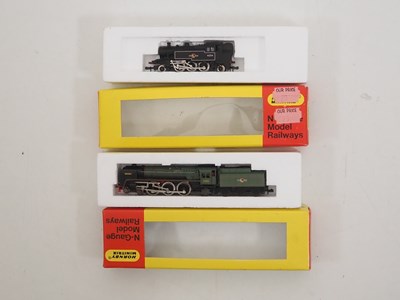 Lot 296 - A pair of MINITRIX N gauge steam locomotives...