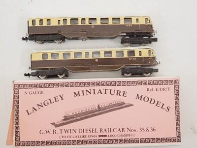 Lot 298 - A GRAHAM FARISH N gauge GWR Diesel railcar...