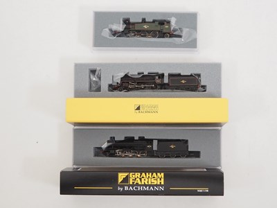 Lot 301 - A group of GRAHAM FARISH N gauge steam...