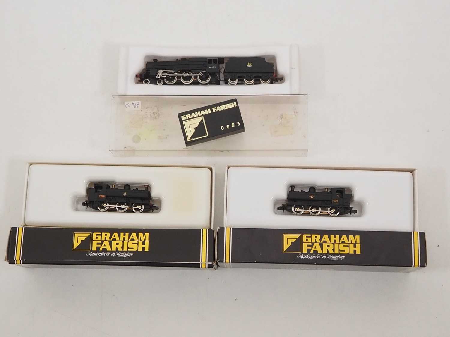 Lot 310 - A GRAHAM FARISH N gauge Black 5 steam...