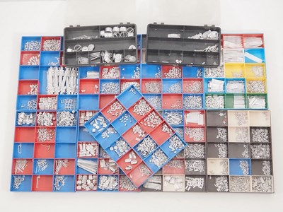 Lot 316 - A large crate of N gauge white metal parts and...