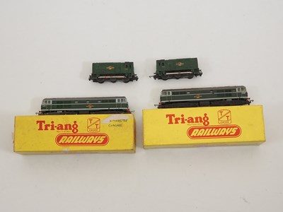Lot 344 - A group of TRIANG TT gauge diesel locomotives...