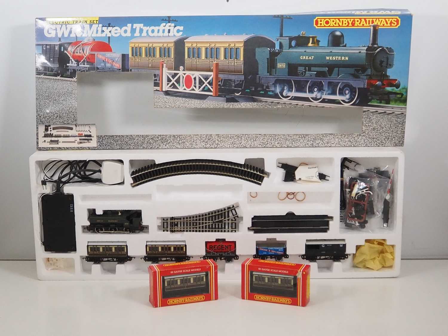 Lot 377 - A HORNBY OO gauge GWR mixed traffic passenger...