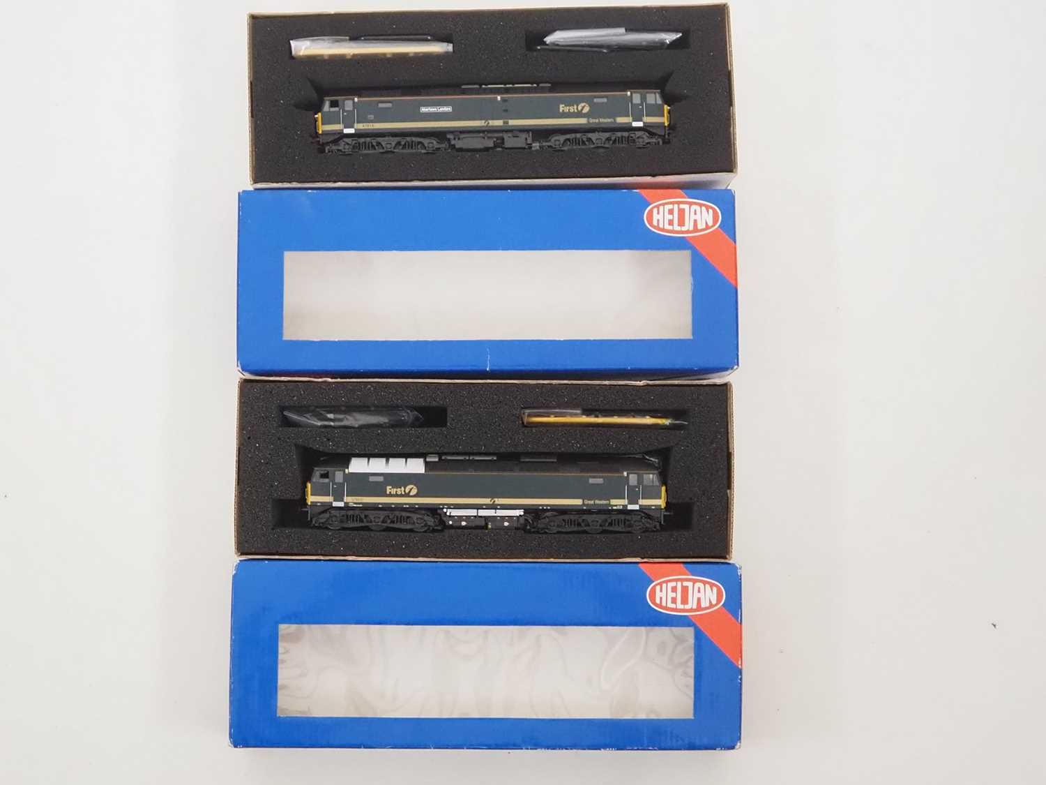 Lot 420 - A pair of HELJAN OO gauge diesel locomotives...