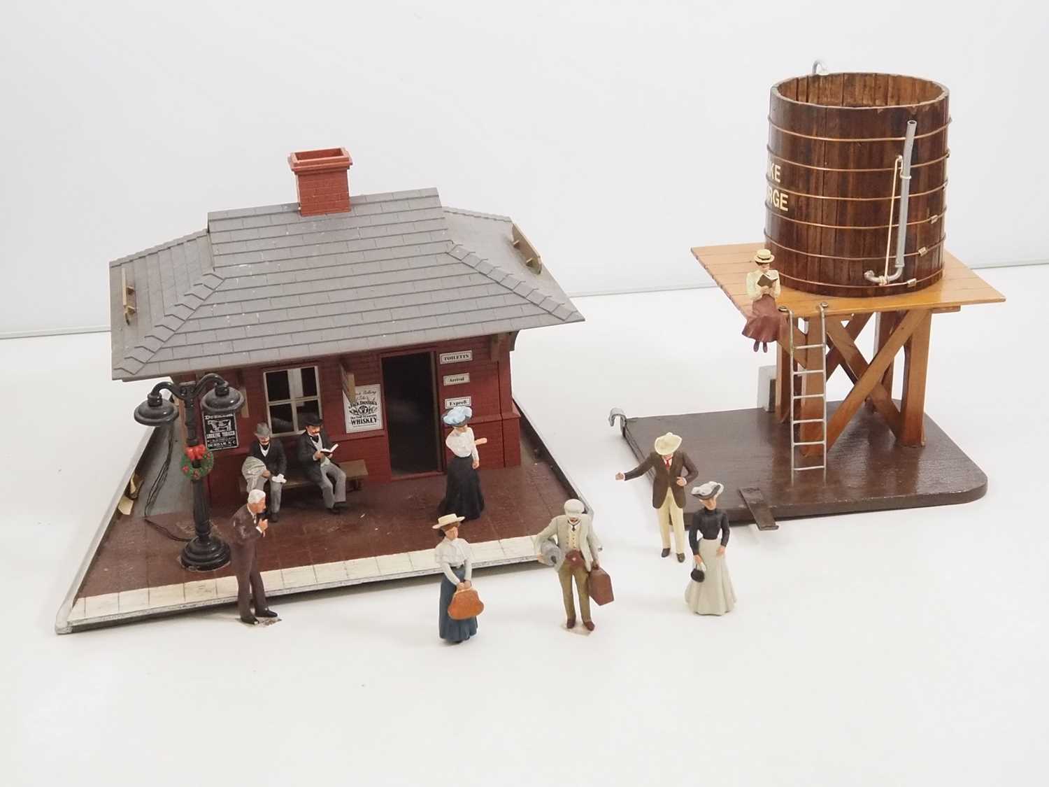 Lot 537 - A pair of kit and scratch built buildings...